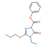 1H-1,2,4-Triazole-1-carboxylic acid, 4-ethyl-4,5-dihydro-5-oxo-3-propoxy-, phenyl ester