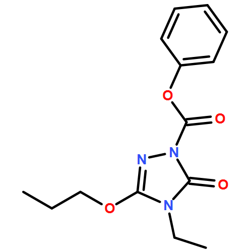 1H-1,2,4-Triazole-1-carboxylic acid, 4-ethyl-4,5-dihydro-5-oxo-3-propoxy-, phenyl ester