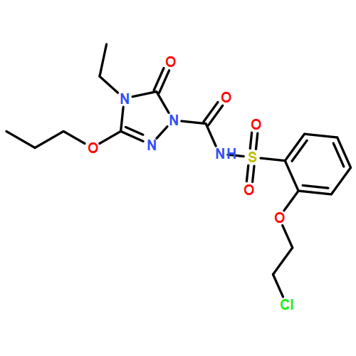 1H-1,2,4-Triazole-1-carboxamide, N-[[2-(2-chloroethoxy)phenyl]sulfonyl]-4-ethyl-4,5-dihydro-5-oxo-3-propoxy-