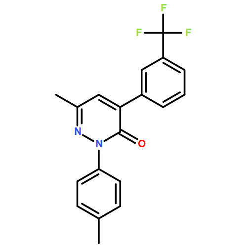 3(2H)-Pyridazinone, 6-methyl-2-(4-methylphenyl)-4-[3-(trifluoromethyl)phenyl]-