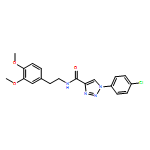 1H-1,2,3-Triazole-4-carboxamide, 1-(4-chlorophenyl)-N-[2-(3,4-dimethoxyphenyl)ethyl]-