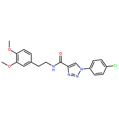 1H-1,2,3-Triazole-4-carboxamide, 1-(4-chlorophenyl)-N-[2-(3,4-dimethoxyphenyl)ethyl]-