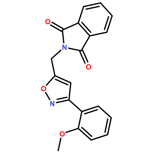 1H-Isoindole-1,3(2H)-dione, 2-[[3-(2-methoxyphenyl)-5-isoxazolyl]methyl]-