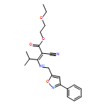 2-Pentenoic acid, 2-cyano-4-methyl-3-[[(3-phenyl-5-isoxazolyl)methyl]amino]-, 2-ethoxyethyl ester, (2Z)-