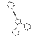 Benzene, 1,1'-[4-(2-phenylethynyl)-1,3-cyclopentadiene-1,2-diyl]bis-