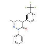 3(2H)-Pyridazinone, 4,5-dihydro-6-methyl-2-phenyl-4-[3-(trifluoromethyl)phenyl]-