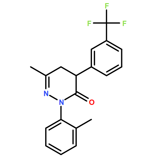 3(2H)-Pyridazinone, 4,5-dihydro-6-methyl-2-(2-methylphenyl)-4-[3-(trifluoromethyl)phenyl]-