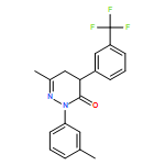 3(2H)-Pyridazinone, 4,5-dihydro-6-methyl-2-(3-methylphenyl)-4-[3-(trifluoromethyl)phenyl]-