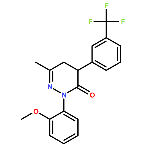 3(2H)-Pyridazinone, 4,5-dihydro-2-(2-methoxyphenyl)-6-methyl-4-[3-(trifluoromethyl)phenyl]-