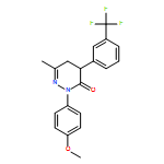 3(2H)-Pyridazinone, 4,5-dihydro-2-(4-methoxyphenyl)-6-methyl-4-[3-(trifluoromethyl)phenyl]-