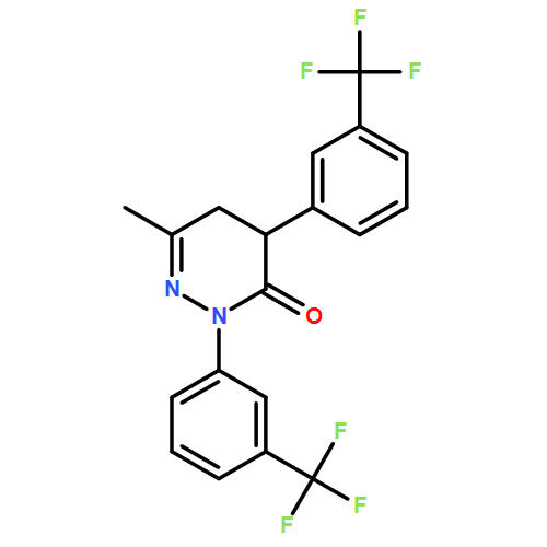 3(2H)-Pyridazinone, 4,5-dihydro-6-methyl-2,4-bis[3-(trifluoromethyl)phenyl]-