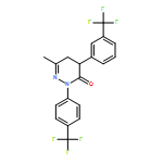 3(2H)-Pyridazinone, 4,5-dihydro-6-methyl-4-[3-(trifluoromethyl)phenyl]-2-[4-(trifluoromethyl)phenyl]-