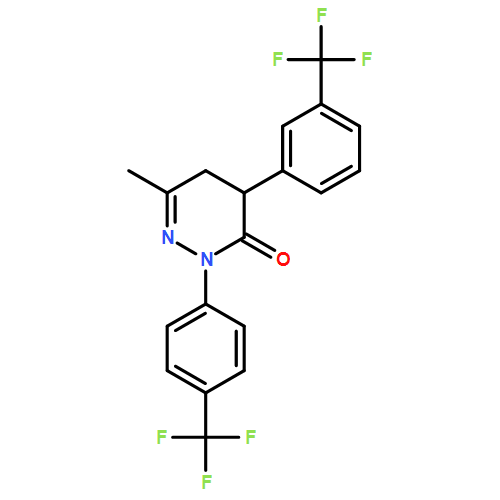 3(2H)-Pyridazinone, 4,5-dihydro-6-methyl-4-[3-(trifluoromethyl)phenyl]-2-[4-(trifluoromethyl)phenyl]-