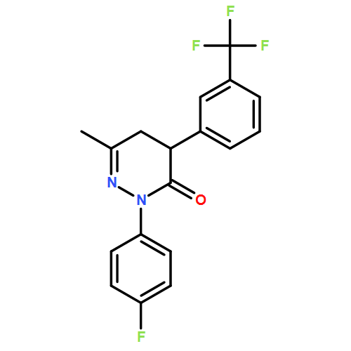 3(2H)-Pyridazinone, 2-(4-fluorophenyl)-4,5-dihydro-6-methyl-4-[3-(trifluoromethyl)phenyl]-