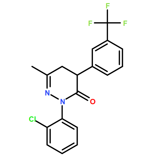 3(2H)-Pyridazinone, 2-(2-chlorophenyl)-4,5-dihydro-6-methyl-4-[3-(trifluoromethyl)phenyl]-