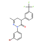 3(2H)-Pyridazinone, 2-(3-bromophenyl)-4,5-dihydro-6-methyl-4-[3-(trifluoromethyl)phenyl]-