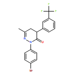 3(2H)-Pyridazinone, 2-(4-bromophenyl)-4,5-dihydro-6-methyl-4-[3-(trifluoromethyl)phenyl]-