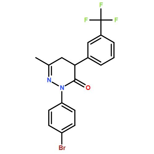 3(2H)-Pyridazinone, 2-(4-bromophenyl)-4,5-dihydro-6-methyl-4-[3-(trifluoromethyl)phenyl]-