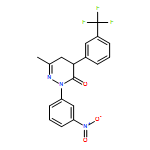 3(2H)-Pyridazinone, 4,5-dihydro-6-methyl-2-(3-nitrophenyl)-4-[3-(trifluoromethyl)phenyl]-