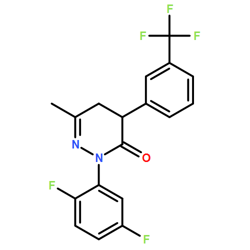 3(2H)-Pyridazinone, 2-(2,5-difluorophenyl)-4,5-dihydro-6-methyl-4-[3-(trifluoromethyl)phenyl]-