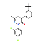 3(2H)-Pyridazinone, 2-(2,4-dichlorophenyl)-4,5-dihydro-6-methyl-4-[3-(trifluoromethyl)phenyl]-