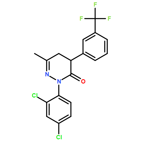 3(2H)-Pyridazinone, 2-(2,4-dichlorophenyl)-4,5-dihydro-6-methyl-4-[3-(trifluoromethyl)phenyl]-