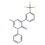 3(2H)-Pyridazinone, 6-methyl-2-phenyl-4-[3-(trifluoromethyl)phenyl]-