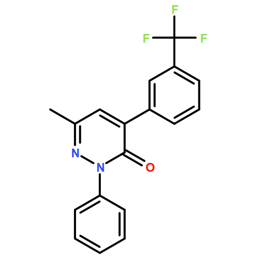 3(2H)-Pyridazinone, 6-methyl-2-phenyl-4-[3-(trifluoromethyl)phenyl]-