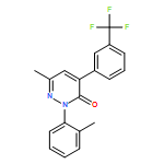 3(2H)-Pyridazinone, 6-methyl-2-(2-methylphenyl)-4-[3-(trifluoromethyl)phenyl]-