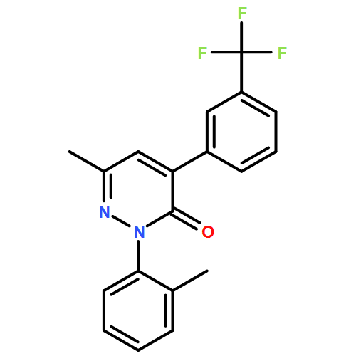 3(2H)-Pyridazinone, 6-methyl-2-(2-methylphenyl)-4-[3-(trifluoromethyl)phenyl]-