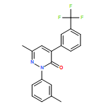 3(2H)-Pyridazinone, 6-methyl-2-(3-methylphenyl)-4-[3-(trifluoromethyl)phenyl]-