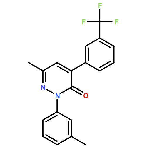 3(2H)-Pyridazinone, 6-methyl-2-(3-methylphenyl)-4-[3-(trifluoromethyl)phenyl]-