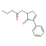 3-Cyclopentene-1-acetic acid, 2-oxo-3-phenyl-, ethyl ester