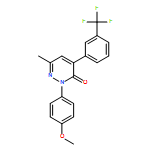 3(2H)-Pyridazinone, 2-(4-methoxyphenyl)-6-methyl-4-[3-(trifluoromethyl)phenyl]-