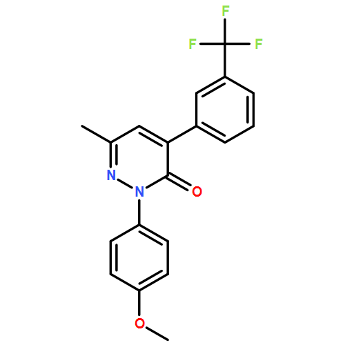 3(2H)-Pyridazinone, 2-(4-methoxyphenyl)-6-methyl-4-[3-(trifluoromethyl)phenyl]-