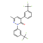 3(2H)-Pyridazinone, 6-methyl-2,4-bis[3-(trifluoromethyl)phenyl]-