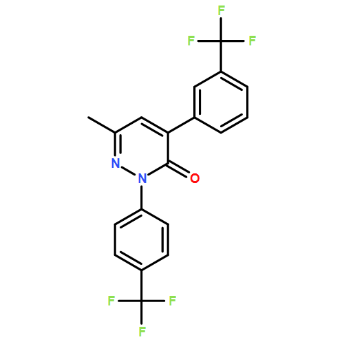 3(2H)-Pyridazinone, 6-methyl-4-[3-(trifluoromethyl)phenyl]-2-[4-(trifluoromethyl)phenyl]-