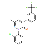 3(2H)-Pyridazinone, 2-(2-chlorophenyl)-6-methyl-4-[3-(trifluoromethyl)phenyl]-