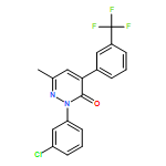 3(2H)-Pyridazinone, 2-(3-chlorophenyl)-6-methyl-4-[3-(trifluoromethyl)phenyl]-