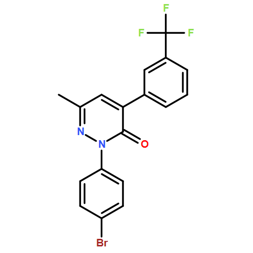 3(2H)-Pyridazinone, 2-(4-bromophenyl)-6-methyl-4-[3-(trifluoromethyl)phenyl]-