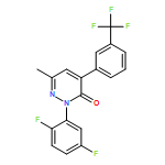 3(2H)-Pyridazinone, 2-(2,5-difluorophenyl)-6-methyl-4-[3-(trifluoromethyl)phenyl]-