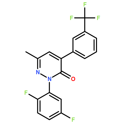 3(2H)-Pyridazinone, 2-(2,5-difluorophenyl)-6-methyl-4-[3-(trifluoromethyl)phenyl]-