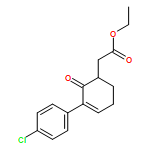 3-Cyclohexene-1-acetic acid, 3-(4-chlorophenyl)-2-oxo-, ethyl ester