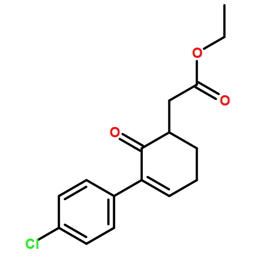 3-Cyclohexene-1-acetic acid, 3-(4-chlorophenyl)-2-oxo-, ethyl ester