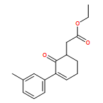 3-Cyclohexene-1-acetic acid, 3-(3-methylphenyl)-2-oxo-, ethyl ester