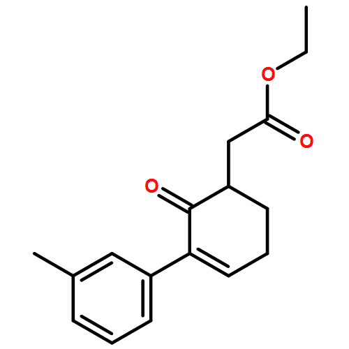 3-Cyclohexene-1-acetic acid, 3-(3-methylphenyl)-2-oxo-, ethyl ester