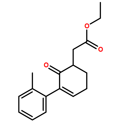 3-Cyclohexene-1-acetic acid, 3-(2-methylphenyl)-2-oxo-, ethyl ester