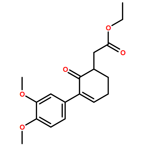 3-Cyclohexene-1-acetic acid, 3-(3,4-dimethoxyphenyl)-2-oxo-, ethyl ester