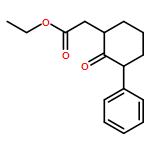 Cyclohexaneacetic acid, 2-oxo-3-phenyl-, ethyl ester, (1R,3S)-rel-