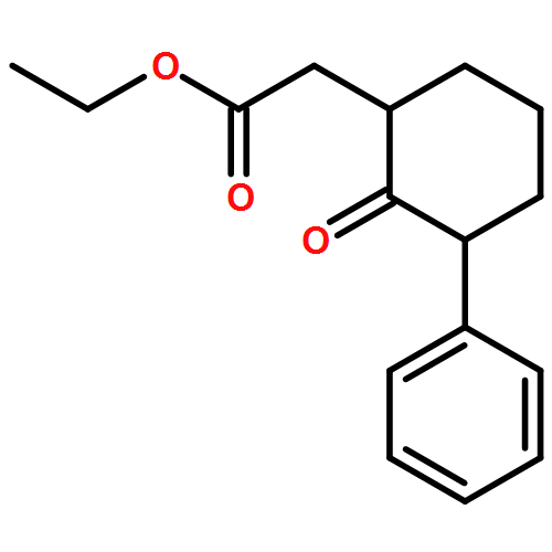 Cyclohexaneacetic acid, 2-oxo-3-phenyl-, ethyl ester, (1R,3S)-rel-